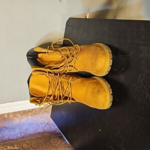 Women's Tan Lace-Up Boots